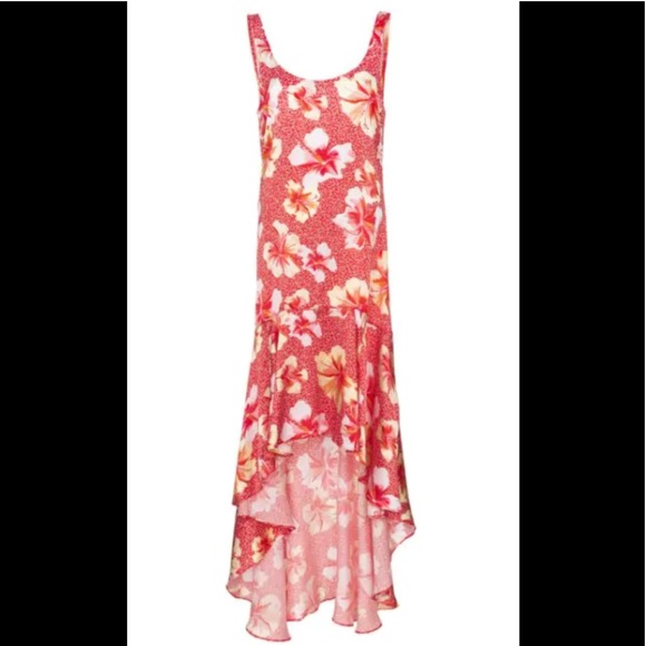 Onia NWT -S-  martine hibiscus-print 💯%silk dress - Picture 4 of 14